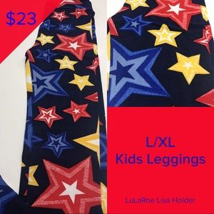 LuLaRoe American Dreams Collection Kids Leggings